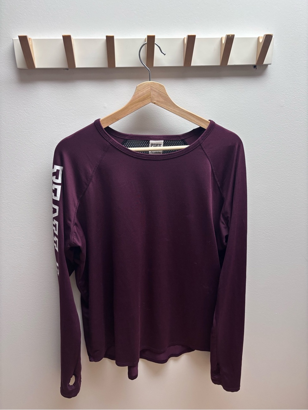 PINK Victoria's Secret Plum Long-Sleeve Activewear